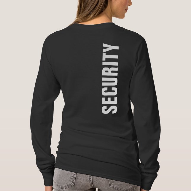 Frontskydd och säkerhet vid utskrift av svartvita  t shirt (Baksida)
