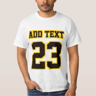 FrontWHITE BLACK GULD Manar värdebomull T-Shirt