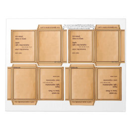 Fröpaket Enkel DIY Notisblock Anteckningsblock