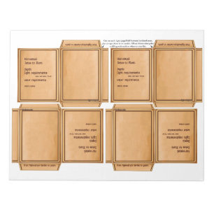 Fröpaket Enkel DIY Notisblock Anteckningsblock