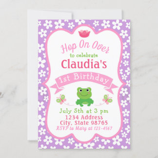 Frossa 1:a födelsedagsinbjudan inbjudningar