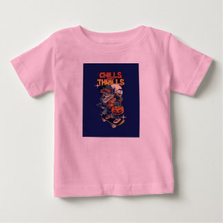 Frossa och rysningar Halloween Skateboard Varg T-S T Shirt