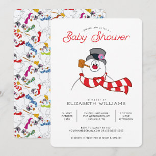 Frossa Snögubbe™ Winter Baby Shower Inbjudningar