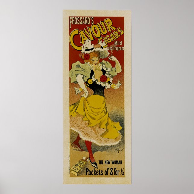 Frossards Cavour Cigars Ad Poster (Framsidan)