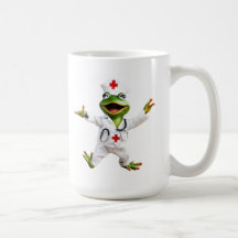 Frost 6 sjuksköterska, groda, medicin, lapp, Ai-ge