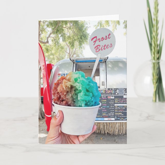 Frost Bita Seaside Florida 30A Vattenfärg Kort (Framsida)