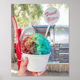 Frost Bita Seaside Florida 30A Vattenfärg Poster