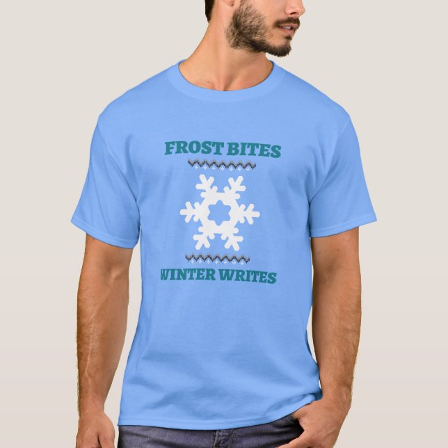 Frost Bita, Vinter-Skrivor Vinter Sucks T Shirt (Framsida)