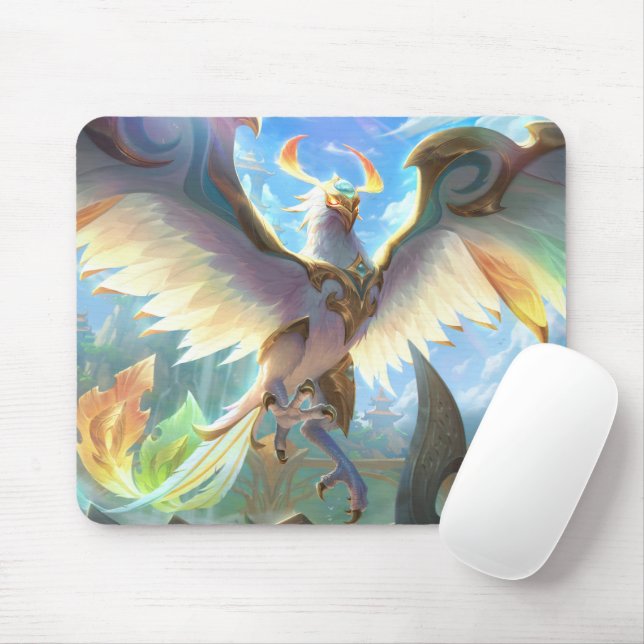 Frost Dragon Gaming Mousepad | Anpassade Musmatta (Med mus)