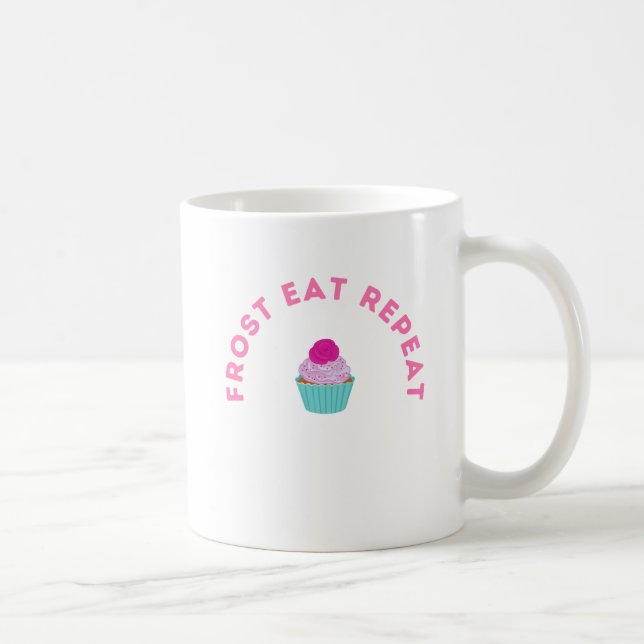 Frost Eat Repeat Cupcake Design Kaffemugg (Höger)