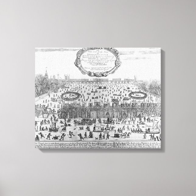 Frost Fair of the inter Thames Canvastryck (Framsida)