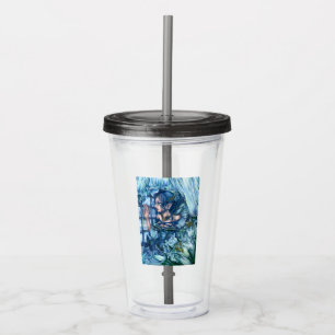 Frost Fairy Girl View of a Sapphire Winter Take Away Mugg
