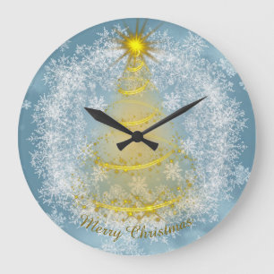 Frost & Glow Holiday Clock – Snöflinga Väggklocka