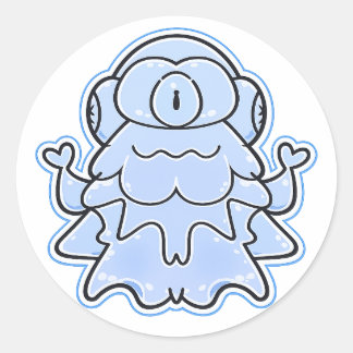Frost Kageko Fantasy Varelsetikett Runt Klistermärke