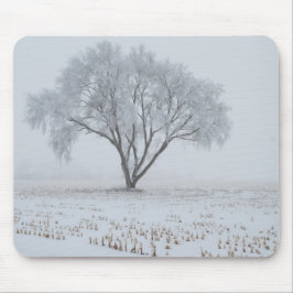 Frost på Lonely Träd Musmatta