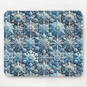 ❄️✨ Frost Prydnadsdskrivbord Estetik 🧊🌿 Musmatta