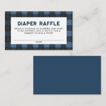 FROST Rustic Blue Flanals Raffle Card