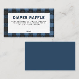 FROST Rustic Blue Flanals Raffle Card Placeringskort