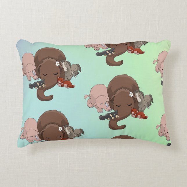 Frost spädbarn accentkudde för daghem eller lekrum prydnadskudde (Framsidan)