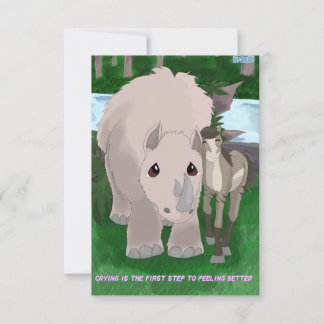 Frost Spädbarn Mental Health Card Tack Kort