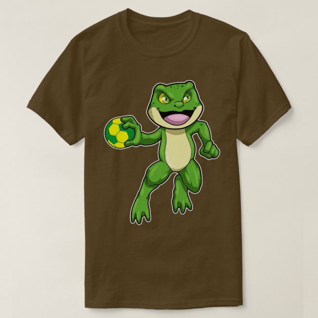 Frost vid sport med handboll t shirt (Design framsida)