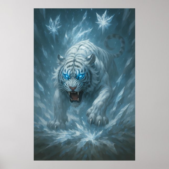 Frost Vit Tiger – Kejsare av det frusna riket –  Poster (Framsidan)