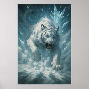 Frost Vit Tiger – Kejsare av det frusna riket –  Poster