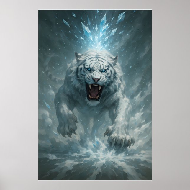 Frost Vit Tiger – Kejsare av det frusna riket –  Poster (Framsidan)