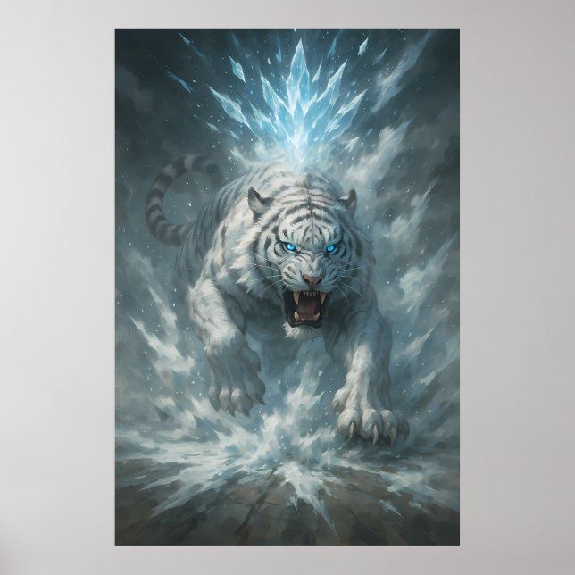 Frost White Tiger – Emperor of the Frozen Realm –  Poster (Framsidan)