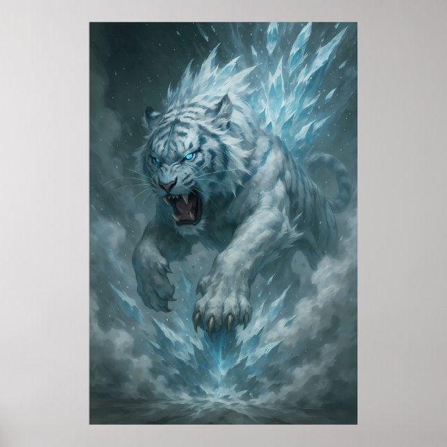 Frost White Tiger – Emperor of the Frozen Realm –  Poster (Framsidan)