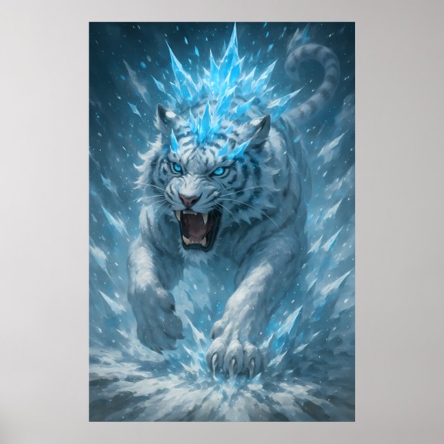 Frost White Tiger – Emperor of the Frozen Realm –  Poster (Framsidan)