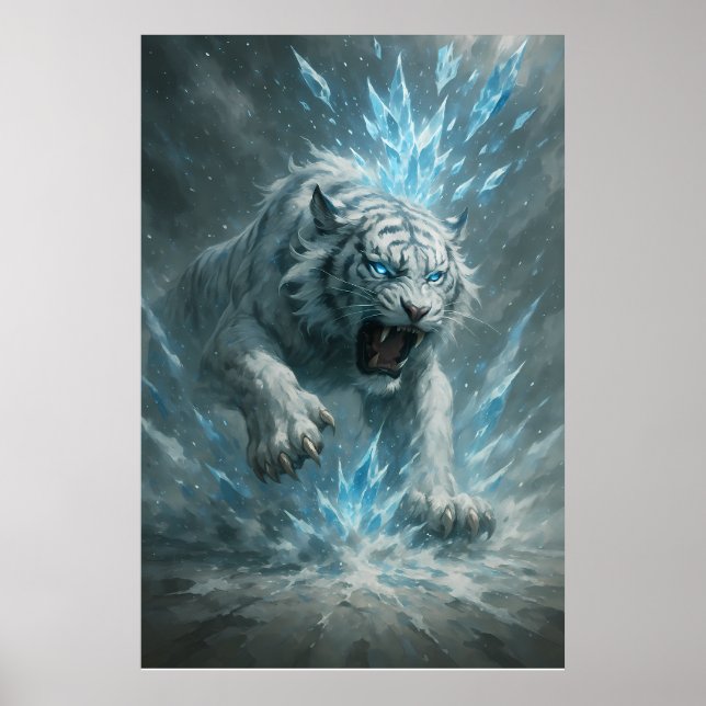 Frost White Tiger – Emperor of the Frozen Realm –  Poster (Framsidan)