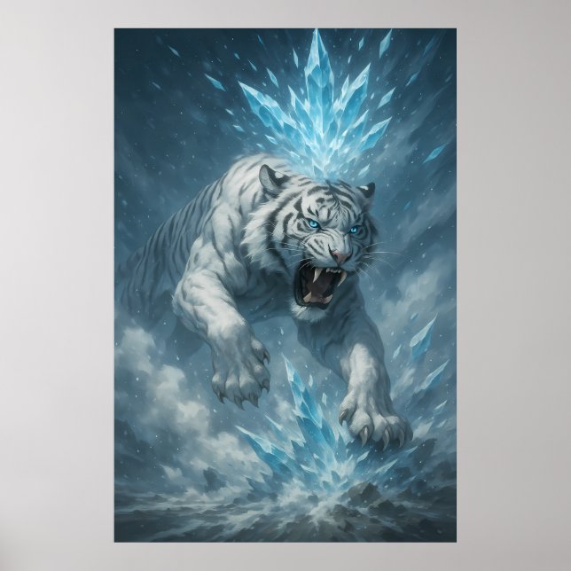 Frost White Tiger – Emperor of the Frozen Realm –  Poster (Framsidan)