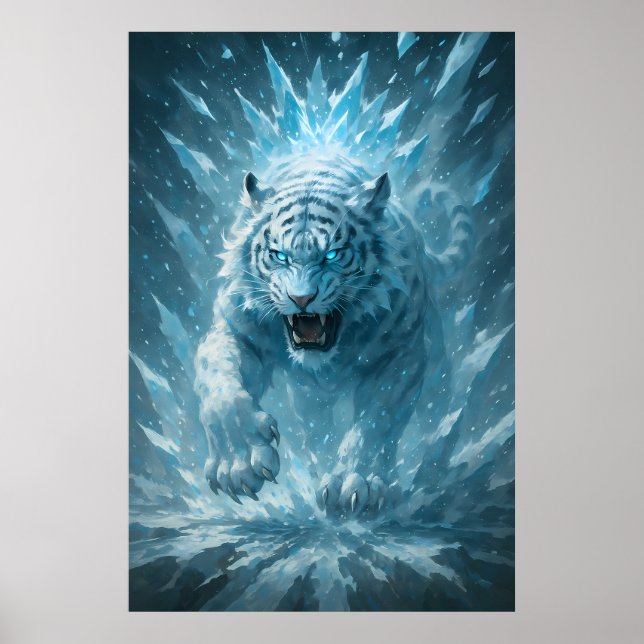 Frost White Tiger – Emperor of the Frozen Realm –  Poster (Framsidan)