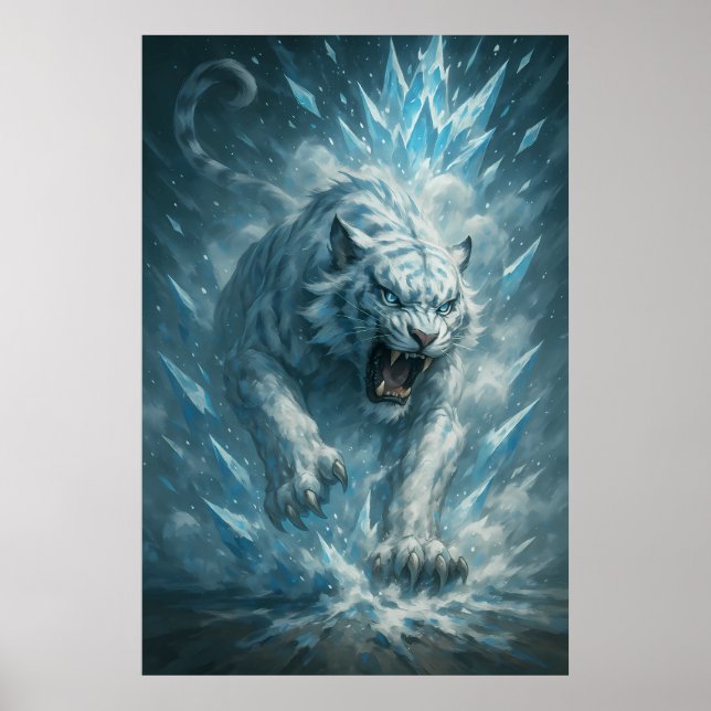 Frost White Tiger – Emperor of the Frozen Realm –  Poster (Framsidan)