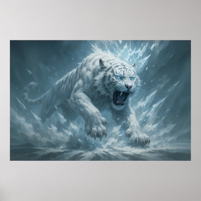 Frost White Tiger – Emperor of the Frozen Realm –  Poster (Framsidan)
