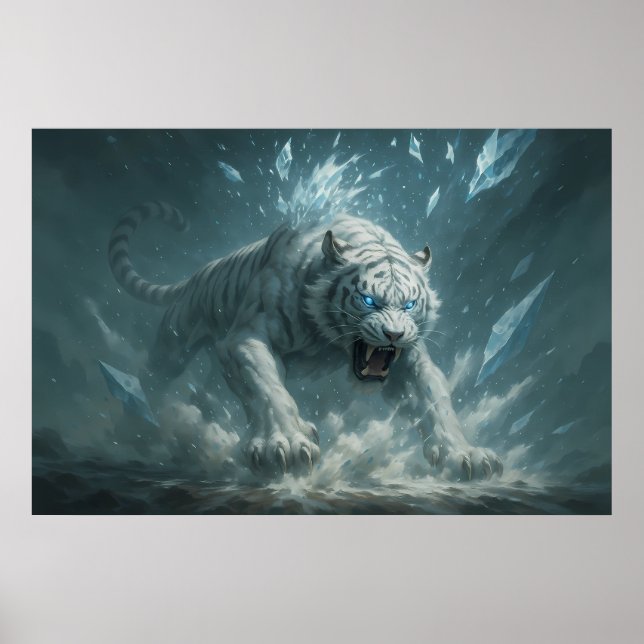 Frost White Tiger – Emperor of the Frozen Realm –  Poster (Framsidan)