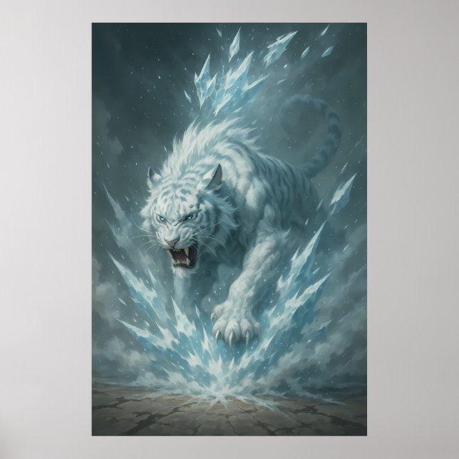 Frost White Tiger – Emperor of the Frozen Realm –  Poster (Framsidan)