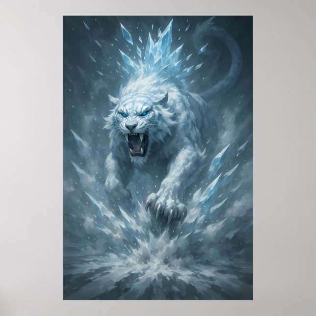Frost White Tiger – Emperor of the Frozen Realm –  Poster (Framsidan)