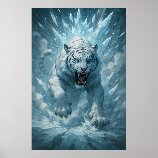 Frost White Tiger – Emperor of the Frozen Realm –  Poster (Framsidan)