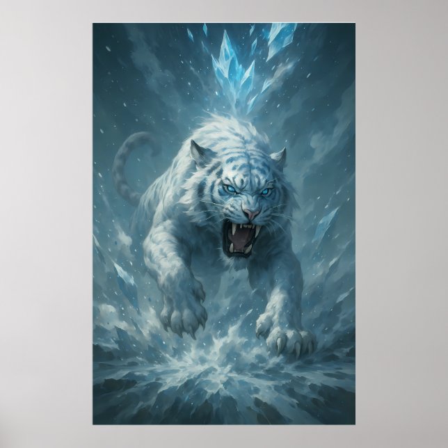 Frost White Tiger – Emperor of the Frozen Realm –  Poster (Framsidan)