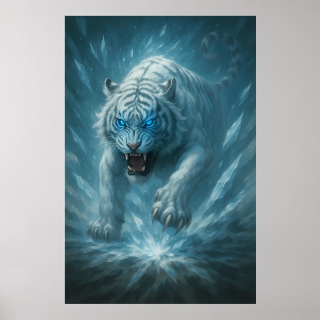 Frost White Tiger – Emperor of the Frozen Realm –  Poster (Framsidan)