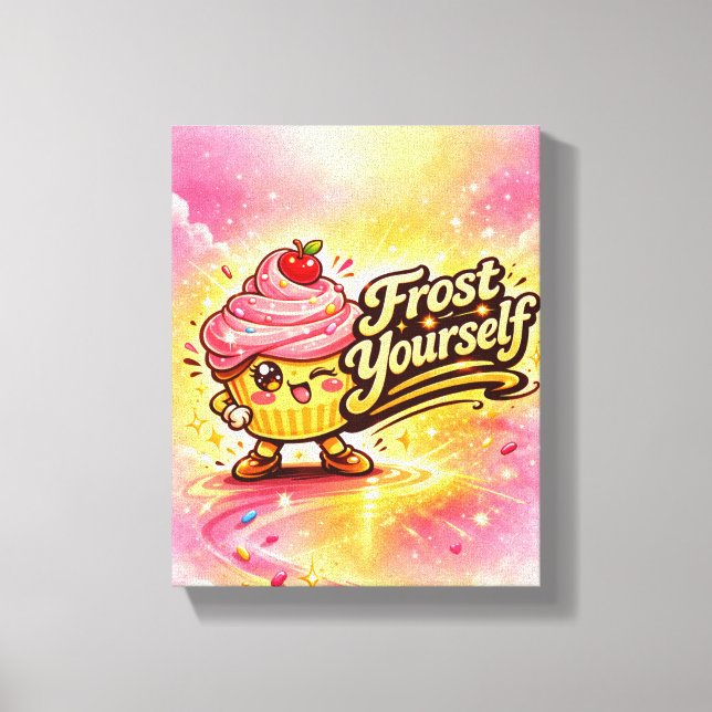 Frost Yourself - Strö Spröjs - Matvänner Canvastryck (Framsida)