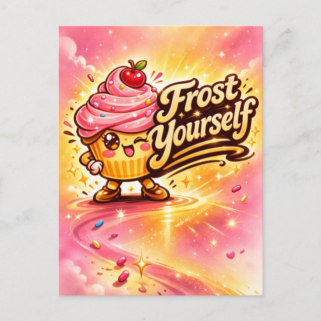 Frost Yourself - Strö Spröjs - Matvänner Vykort (Framsida)