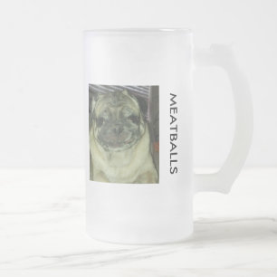 Frostad 16 uns för MEATBALLS frostad Glass mugg