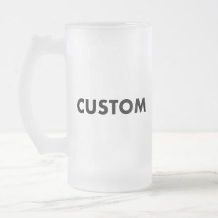 Frostad anpassad ölmugg i glas - 16oz Pint Frostat Ölglas