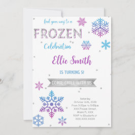 Frostad födelsedagsinbjudan inbjudningar