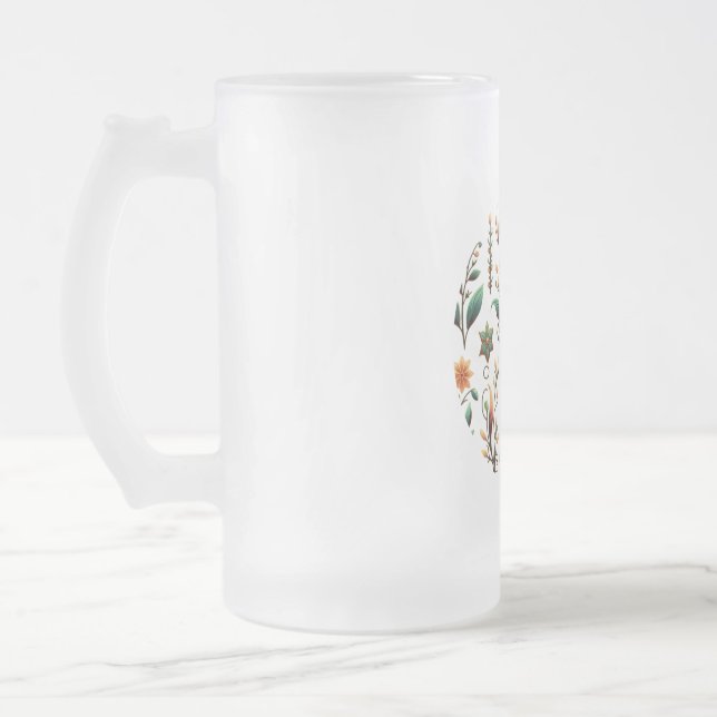 Frostad Glas Mugg, 16 oz Frostat Ölglas (Vänster)