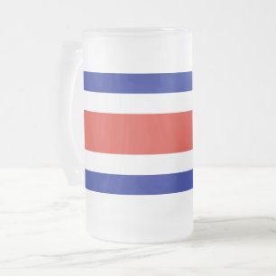 Frostad Glas Mugg med flaggan från Costa Rica