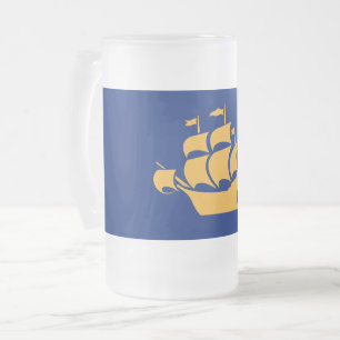 Frostad Glas Mugg med Quebec Citys flagga